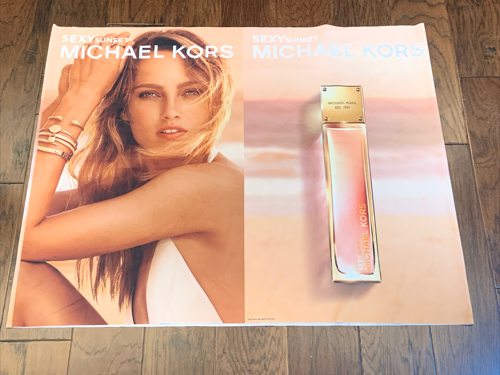 Michael Kors Sexy Sunset Double Sided Cloth Advertising Banner Wrap 34″ x 42″