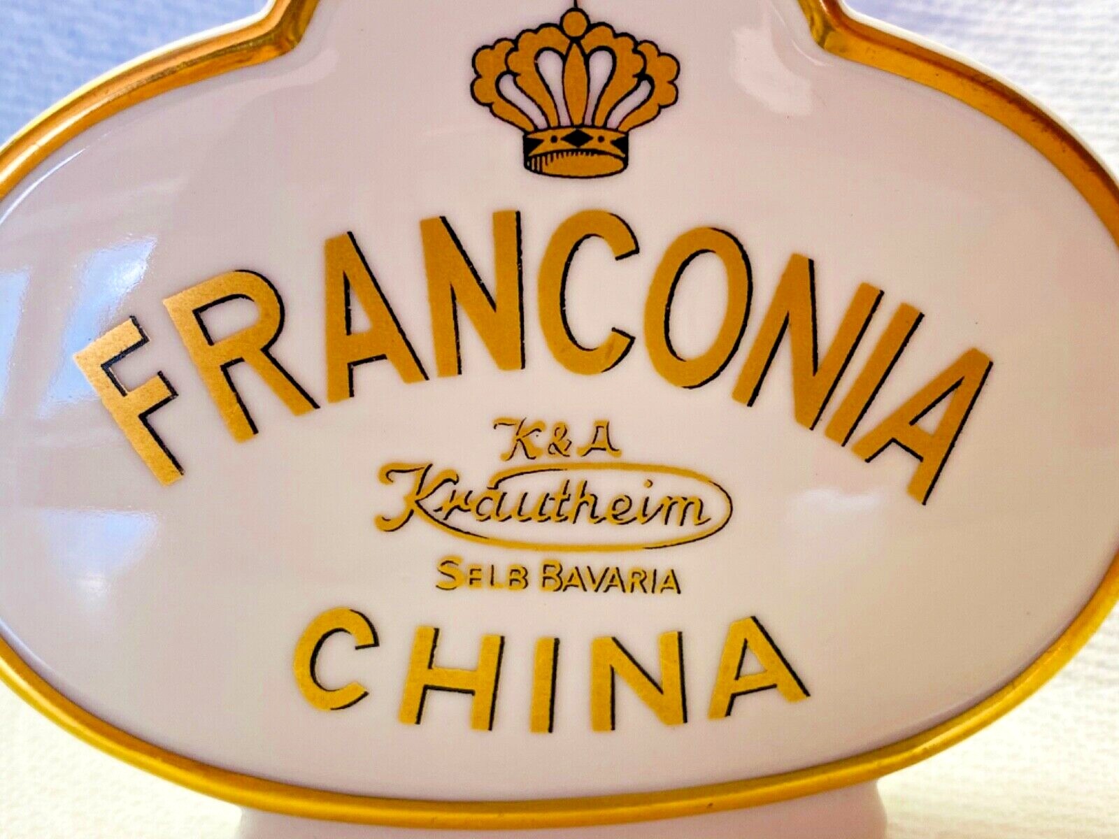 FRANCONIA CHINA Shelf Display ADVERTISING. K&A KRAUTHEIM Serb Bavaria