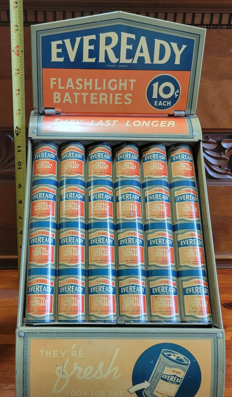 EVEREADY Batteries Store Counter Advertising Display 1930s
