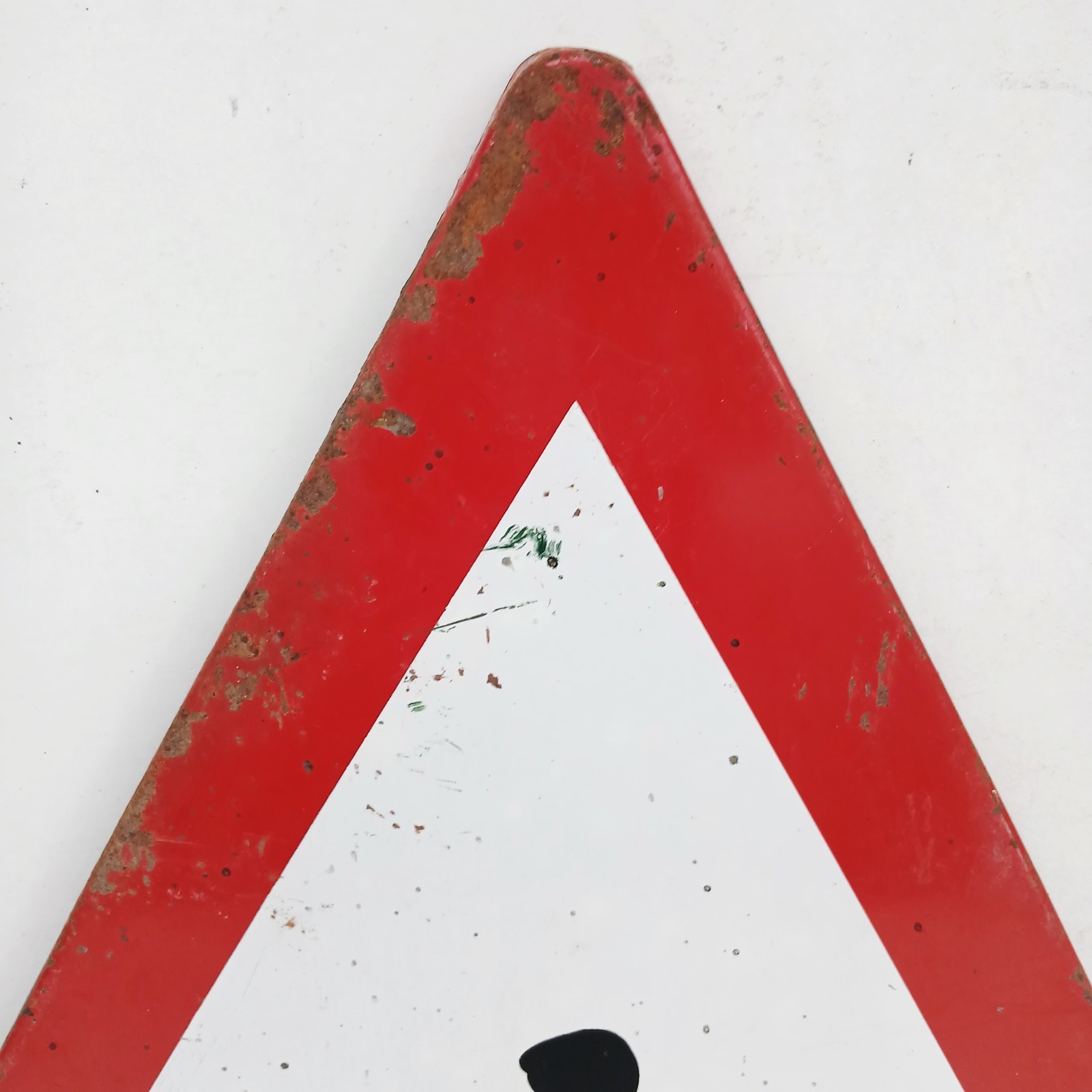 Vintage 60s France Road Sign