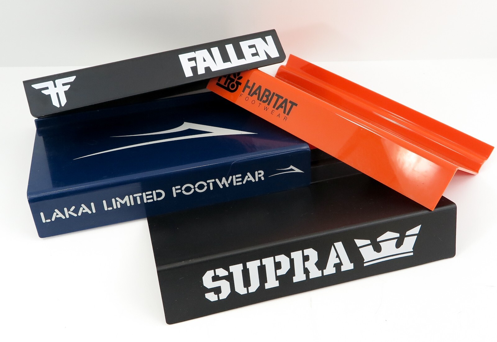 FALLEN HABITAT SUPRA LAKAI Shoes Skate Skateboard SLATWALL SHELF Display