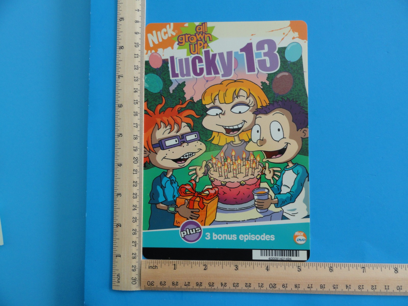 ALL GROWN UP LUCKY 13 BLOCKBUSTER VIDEO BACKER CARD 5″X8″