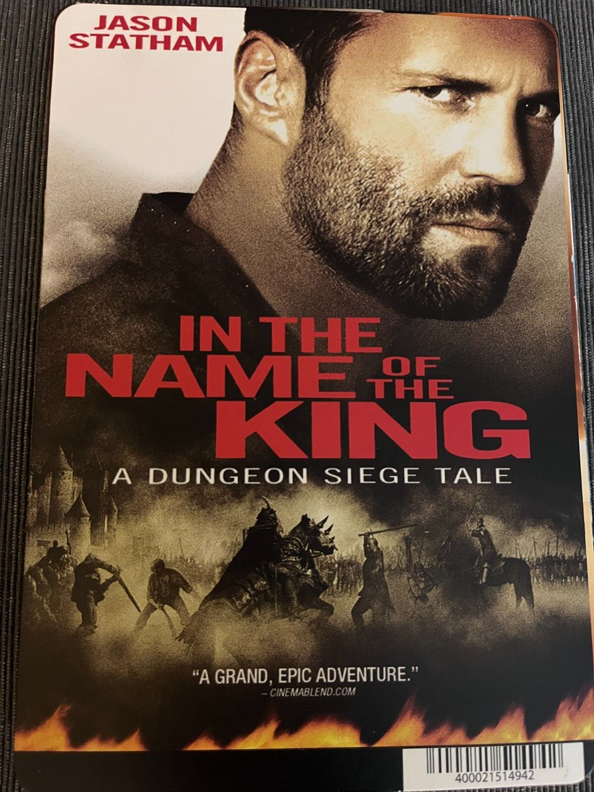 In the Name of the King Dungeon BLOCKBUSTER VIDEO BACKER CARD 5.5″X8″ NO MOVIE