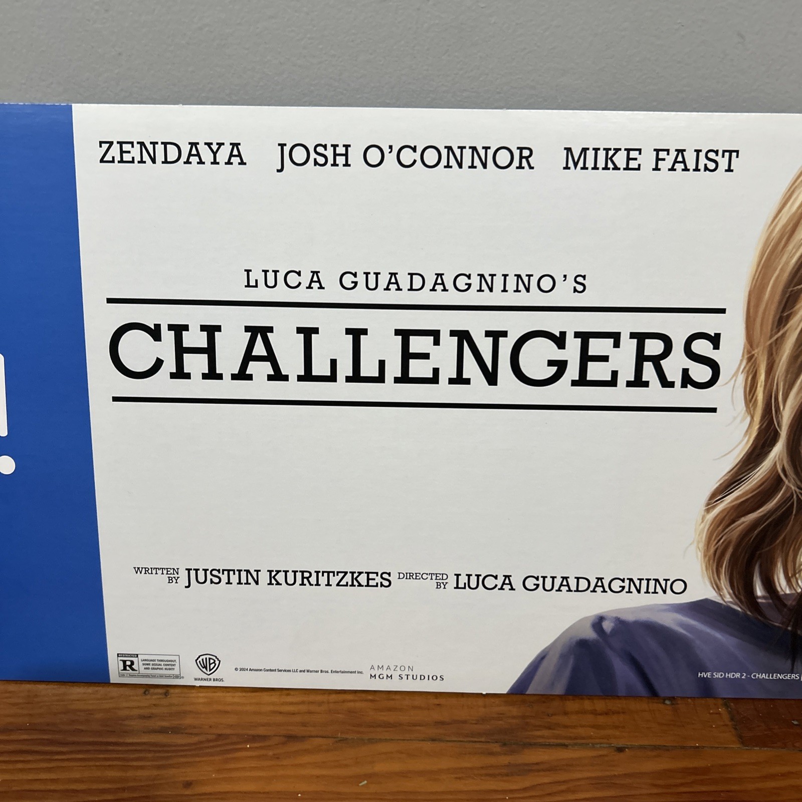 Challengers Promotional Retail Video Store Display Cardboard Sign 30×12 MGM