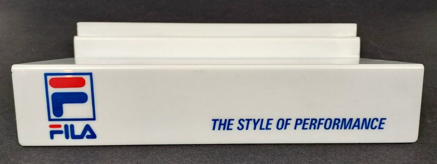 Vintage RARE 80s/90s FILA Shoe Store Display – Slat Wall Plastic Shelf LOT OF 3