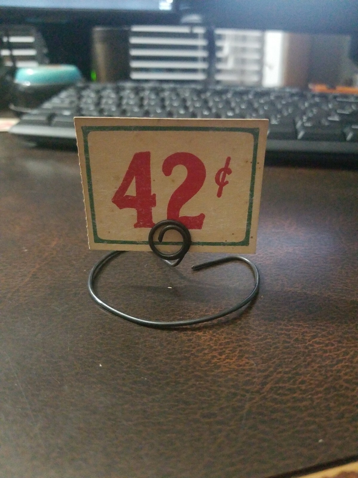 42c Vintage 1930s Country Store Sign 1.75″ x 2.25”