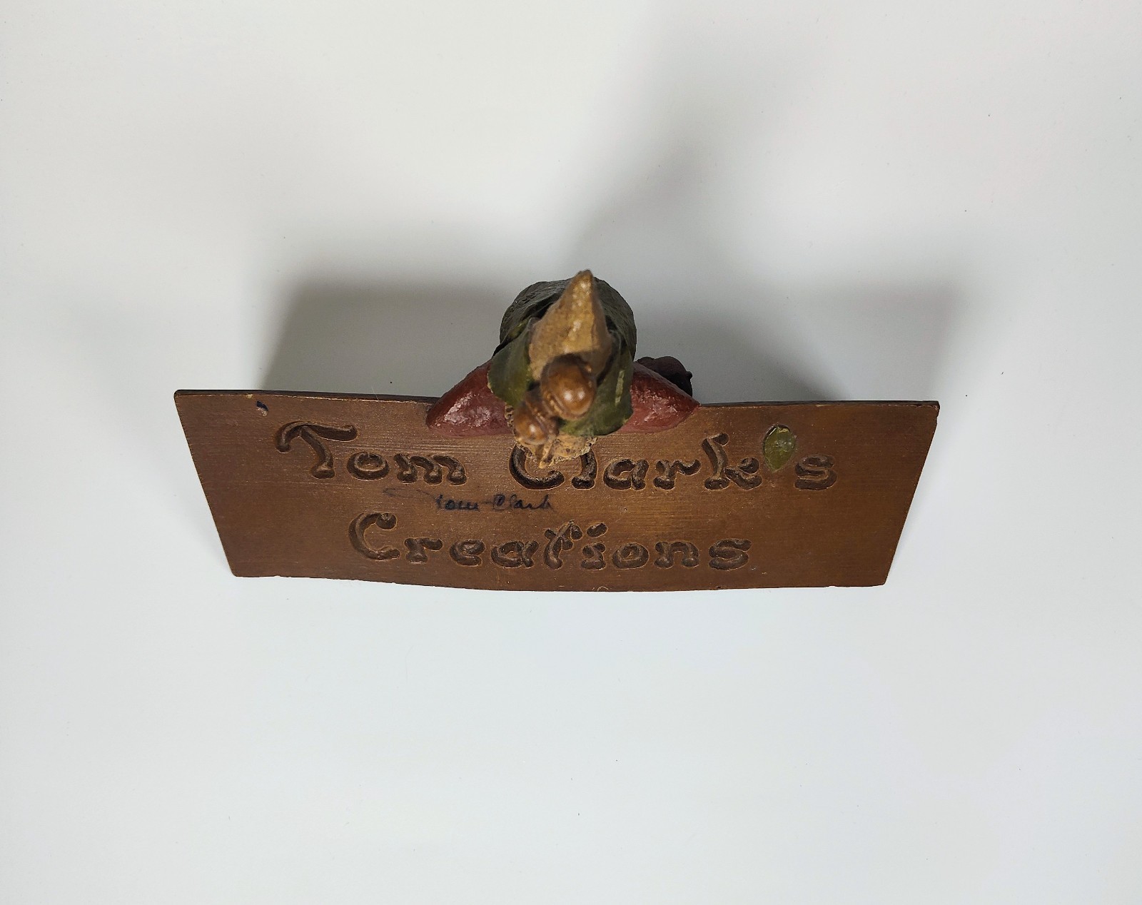1983 Tom Clark’s Creations *PEN SIGNATURE* ADVERTISING SIGN Store Display Gnome