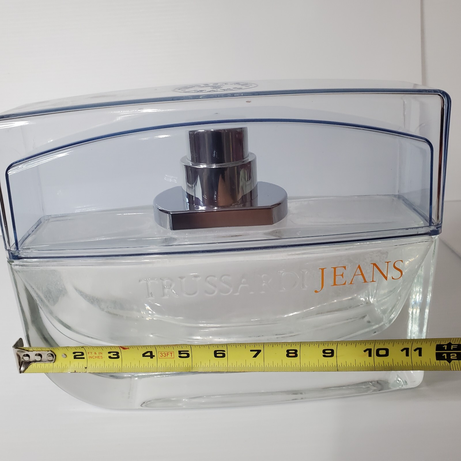 Trussardi Jeans Eau De Toilette For Women Empty Store Window Display Bottle