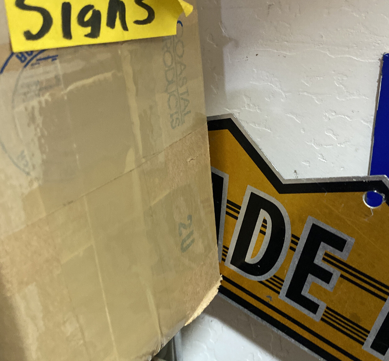 2-SIDE ILCO KEYS MADE HERE Hardware Store Display Advertising Figural Trade Sign