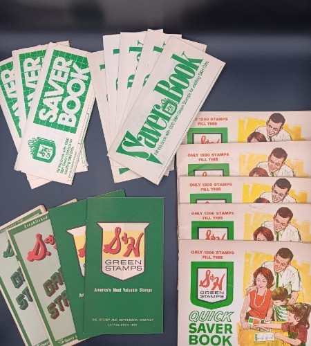 Lot of 18 Vintage S & H Green Stamps Books ~ Never Used