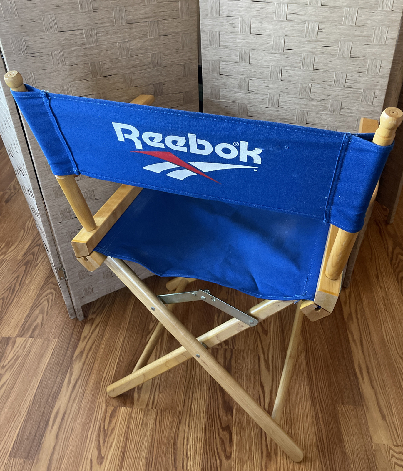 Classic Rare 1990s REEBOK Purple Folding Vintage Telescope Directors Chair