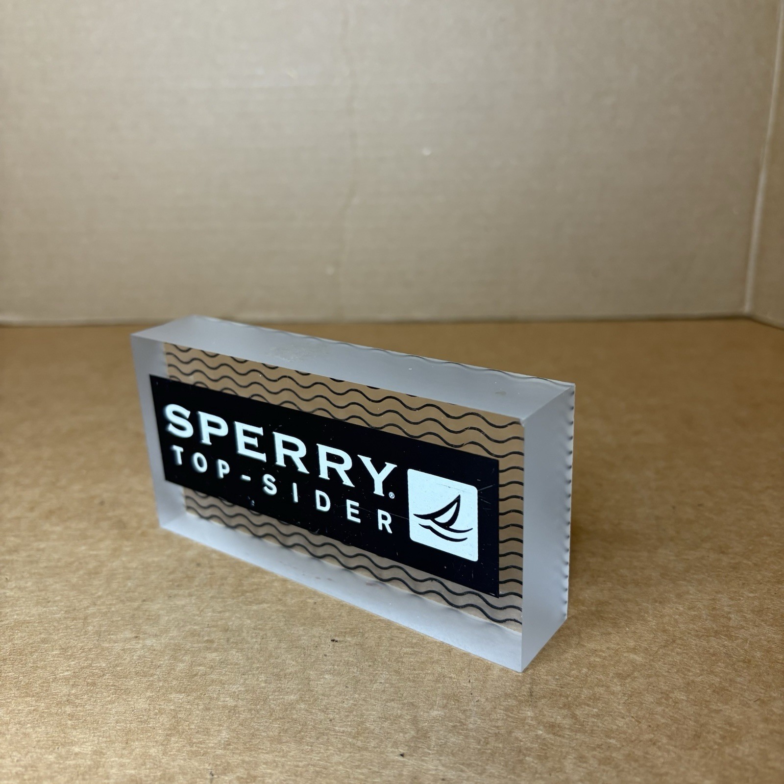 Sperry Top Sider Acrylic Store Retail Display Piece Boat Shoe Pre-owned Must Hav