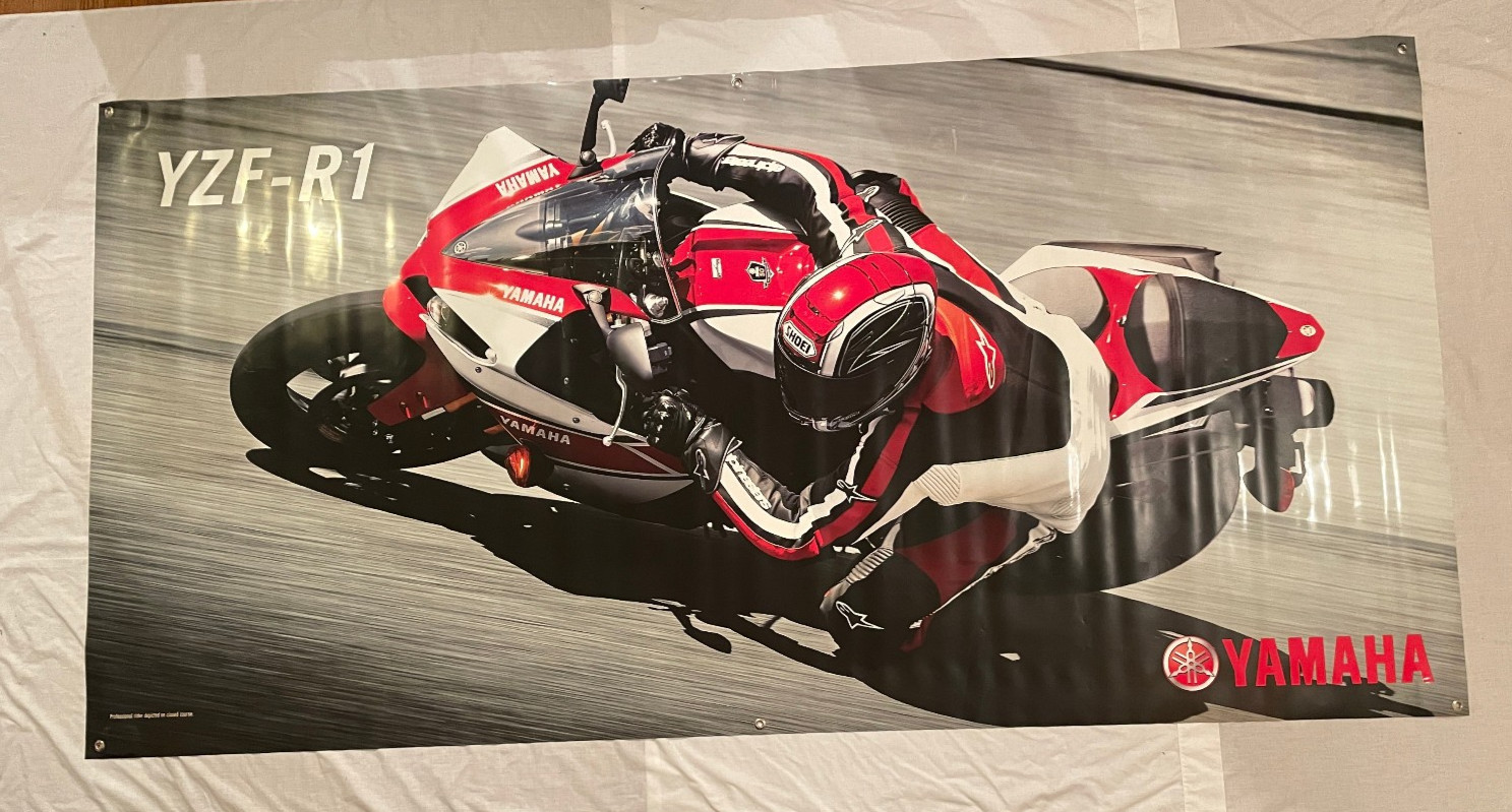 Yamaha Dealer Banner YZF-R1 Approx 95″ x 47.5″ (#12)