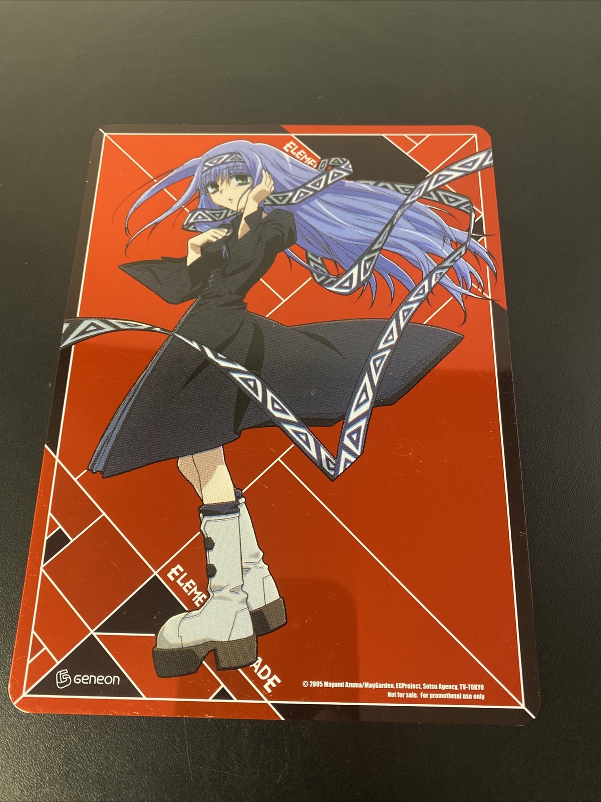 Elemental Gelade Reverie Metherlence Store Display Sign 7″ X 5″ Metal Manga RARE