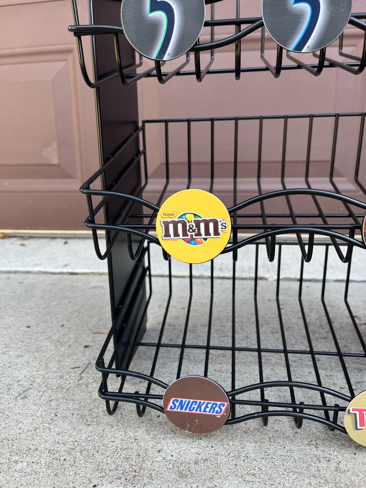 M&M Milky Way Twix Snickers Mars Wrigley Metal Candy Rack Display #40365