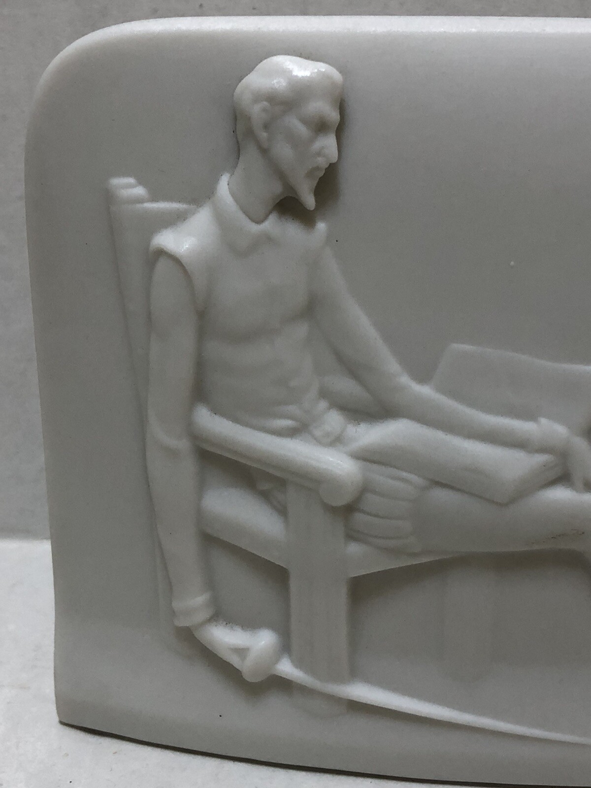 Lladro – STORE SHELF DISPLAY SIGN Porcelain Shell Plaque – Vintage 1985 Spain