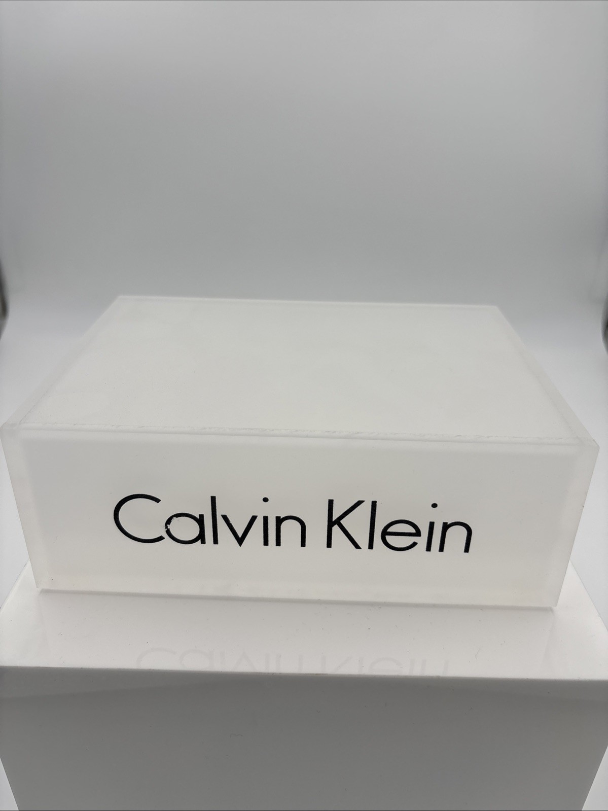 Calvin Klein Brand Block Display Acrylic
