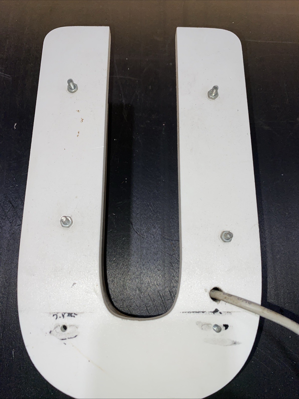 Letter U Ex Aluminum Metal Sign