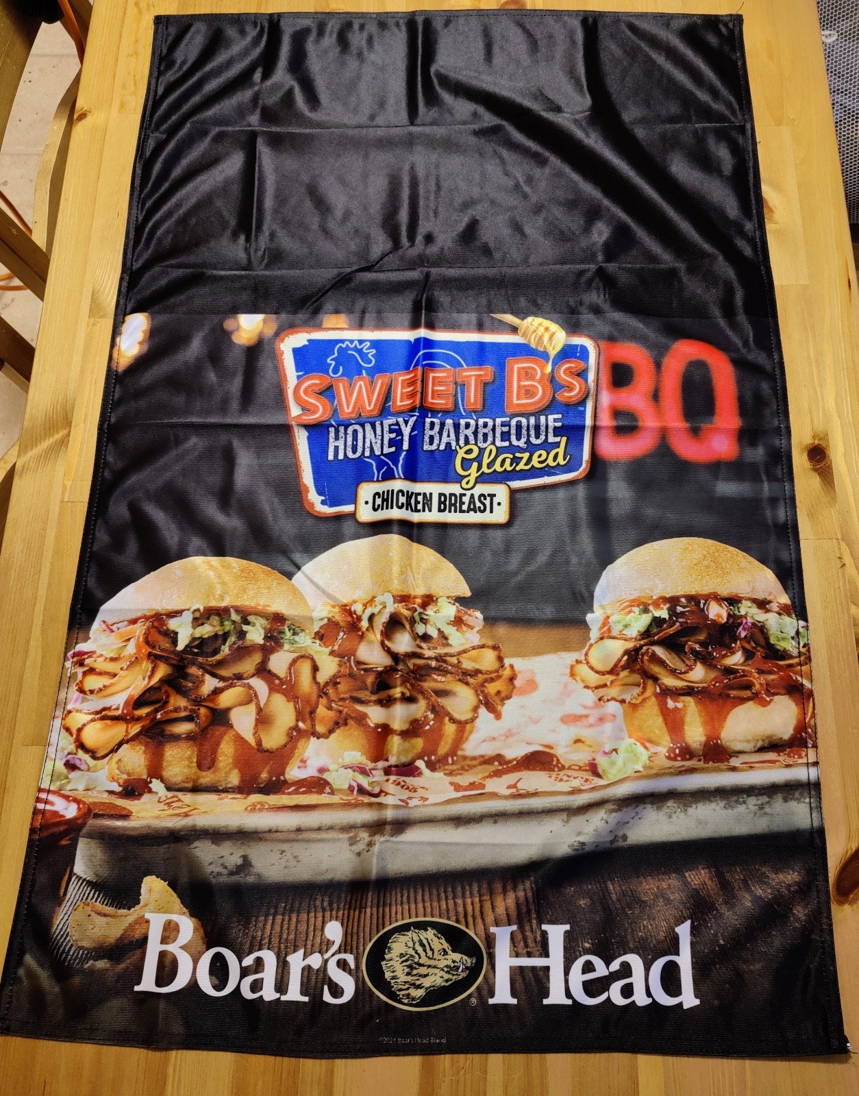 Original Boar’s Head Sandwich Advertisement 23″x 36″ Banner Sign Decor Cloth NEW