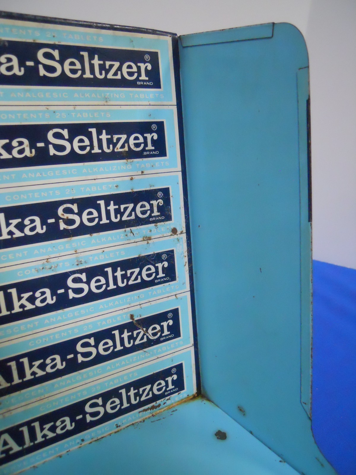 Vintage ALKA-SELTZER Counter Display w Tape Dispenser General/Country/Drug Store
