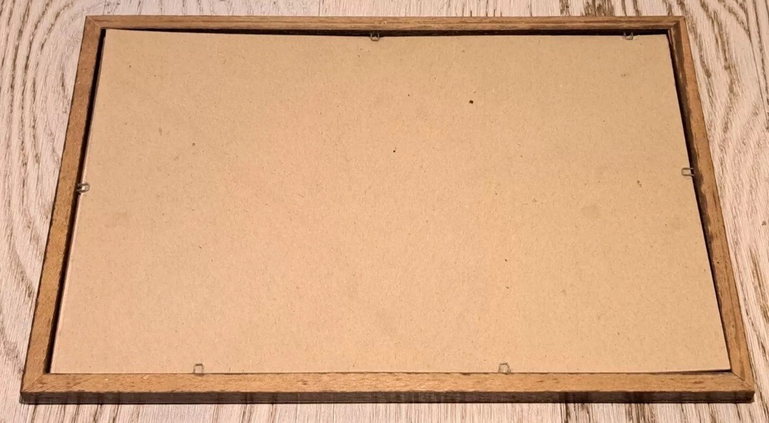 MIRROR PAINTING-RED BARON/THE RED BARON-MIRROR PAINTING PICTURE WW1-VINTAGE