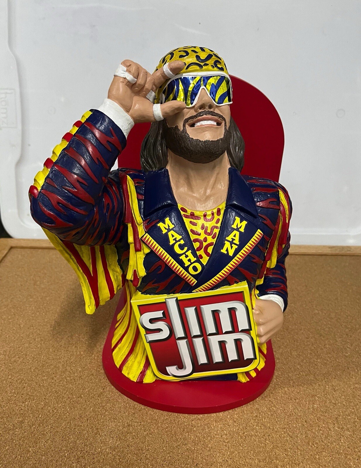 Collector Series “MACHO MAN” RANDY SAVAGE Slim Jim Display 2021 WWE wrestling