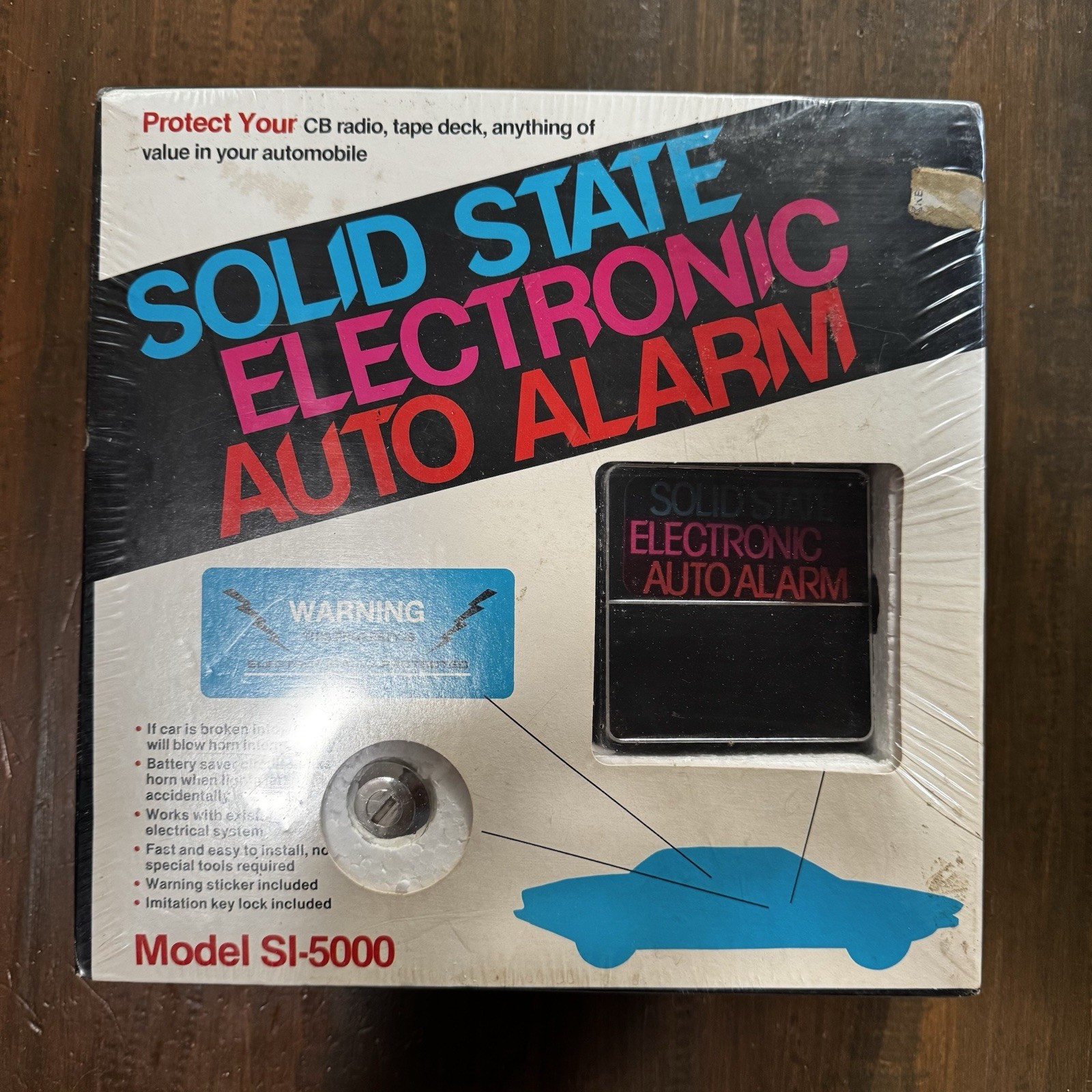 Rare Vintage Solid State Electronic Auto Burglar Alarm Store Display SI-5000 NEW