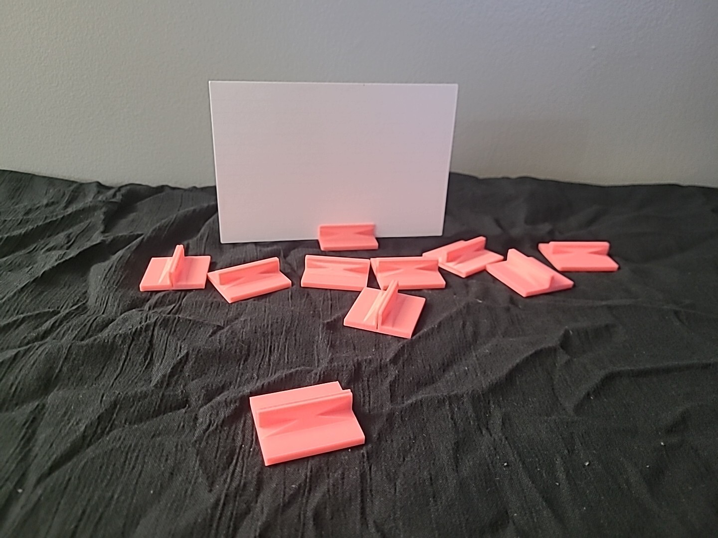 Price Card Display Stand Plastic Set Of 20 PINK Vendor Booth Craft Show
