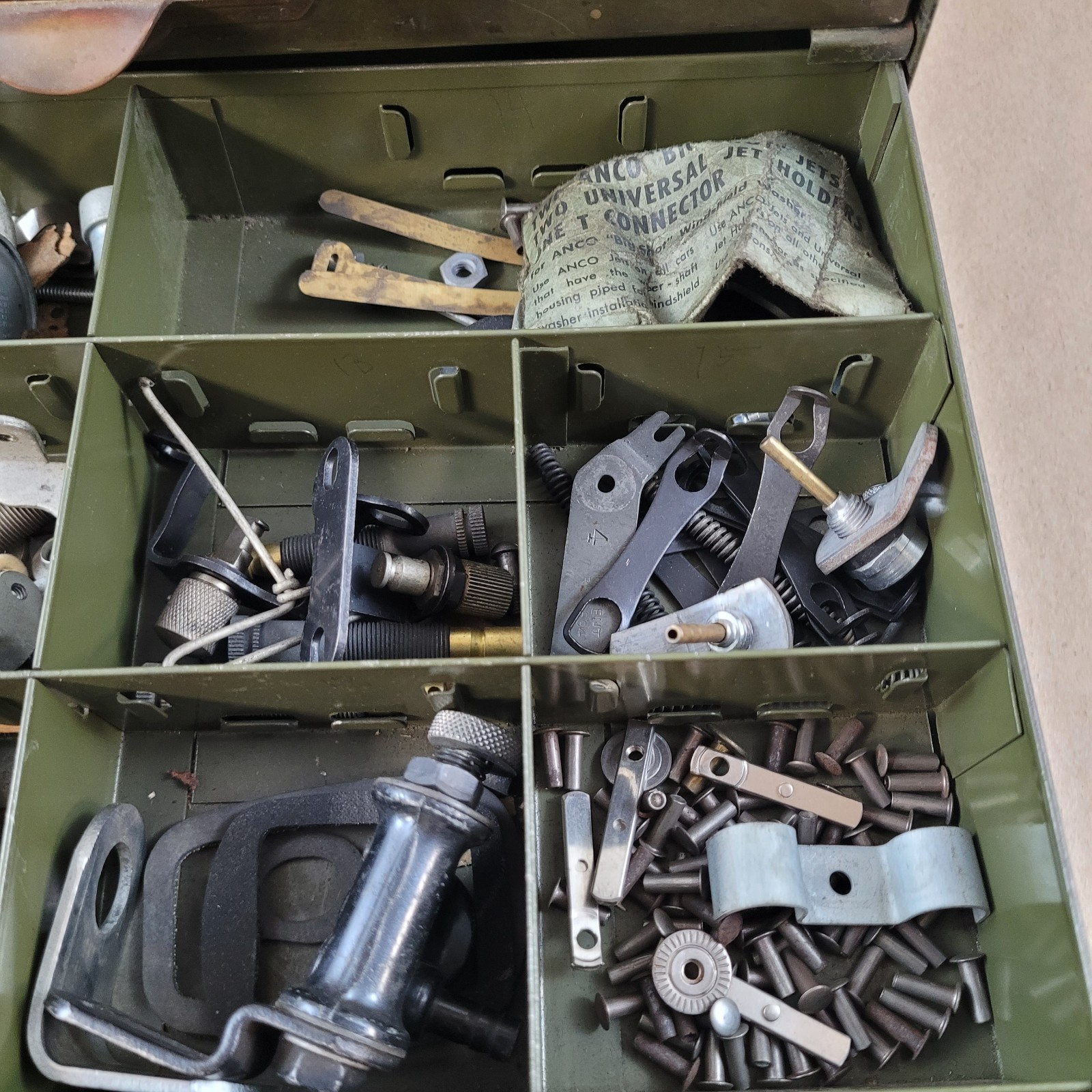 TRICO WIPER DISPLAY SERVICE PARTS 2 DRAWER CABINET COUNTERTOP ADVERTISEMENT