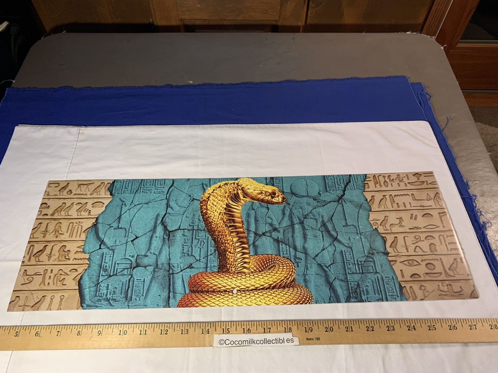 Spirit Halloween Cardboard End Cap Store Display Sign Cobra Snake Egyptian Look
