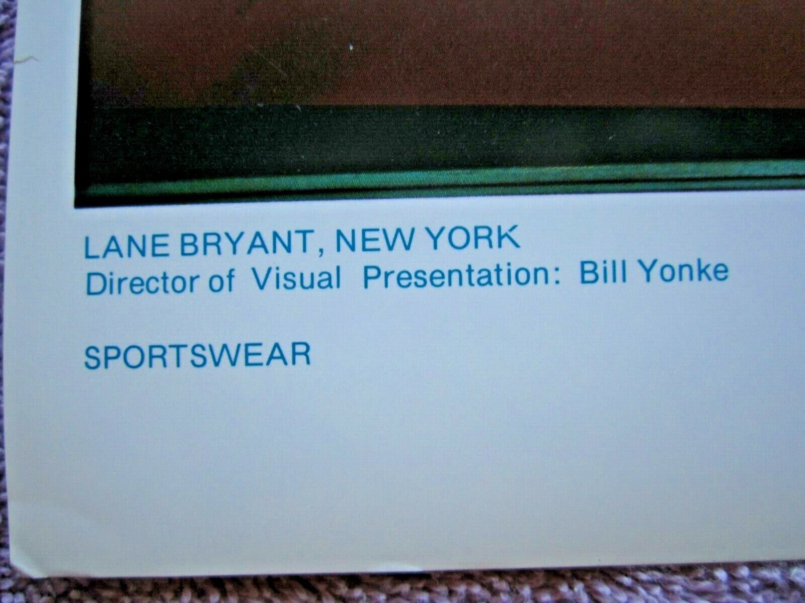 1975 LANE BRYANT, NEW YORK STORE WINDOW DISPLAY LOOK GREAT PHOTOGRAPH PRINT #381