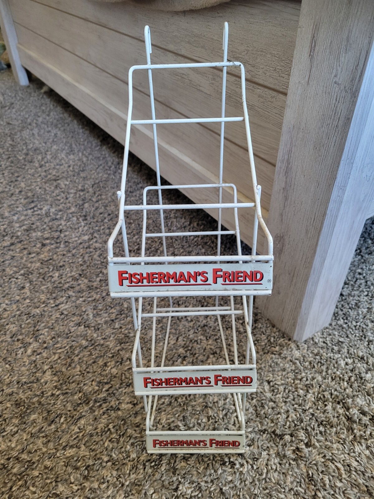 Vintage Fishermans Friend lozengers Store counter display Shelf
