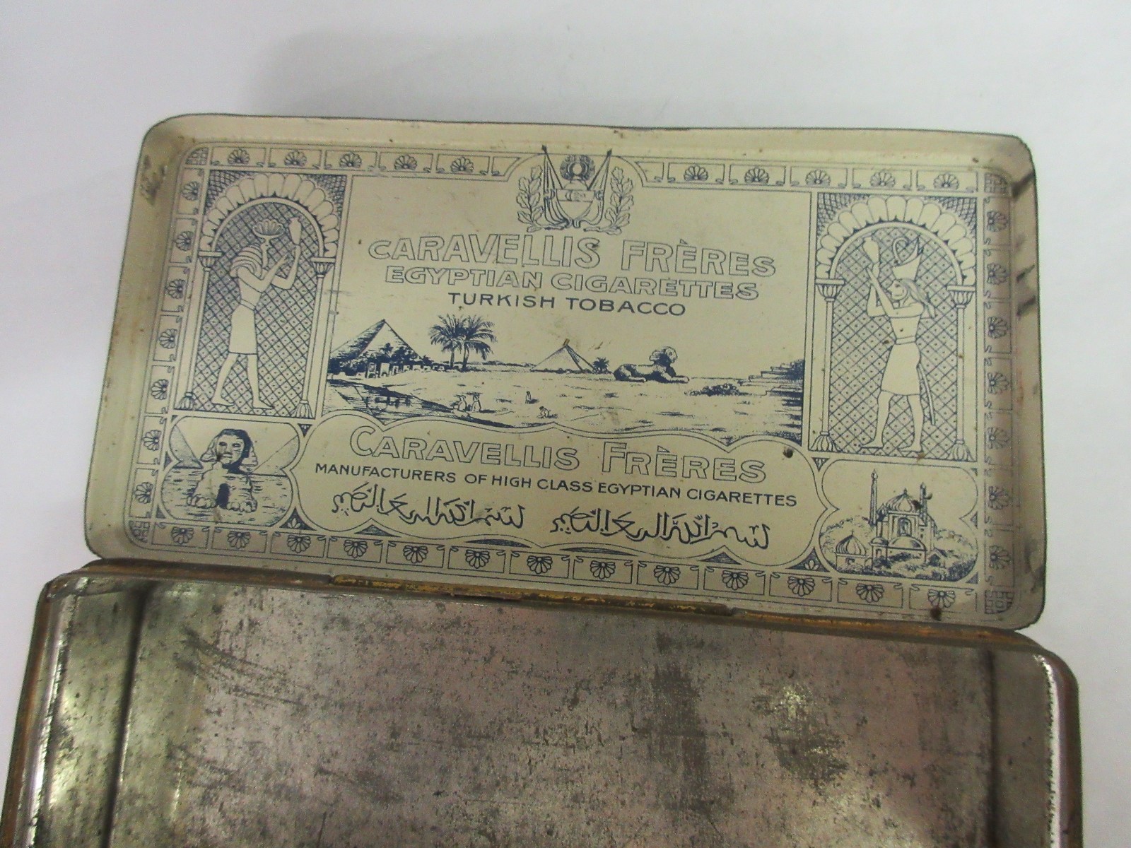 VINTAGE ADVERTISING CARAVELLI’S FRERES FLAT TIN M-53