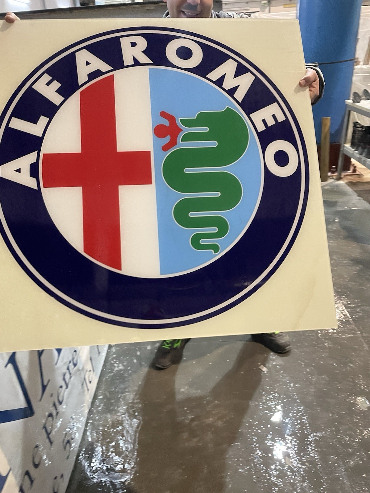 Alfa Romeo Sign Light Panel