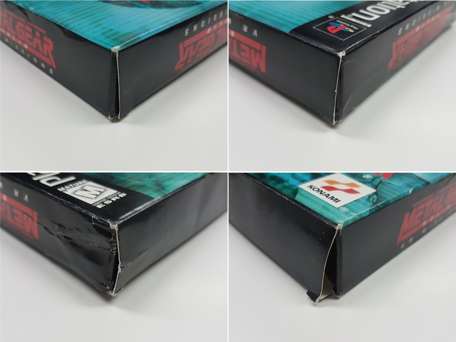 Metal Gear Solid VR Missions Playstation 1 Store Promotion Display Box *wear
