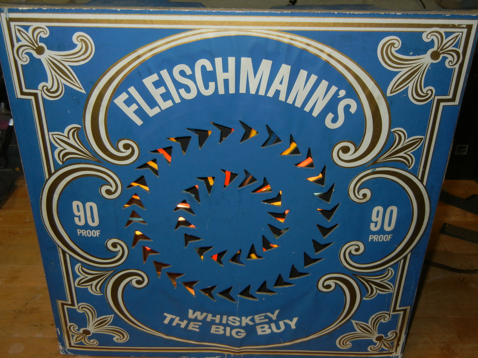 Very Rare Fleischmann’s Store Display Light The Whiskey Big Buy
