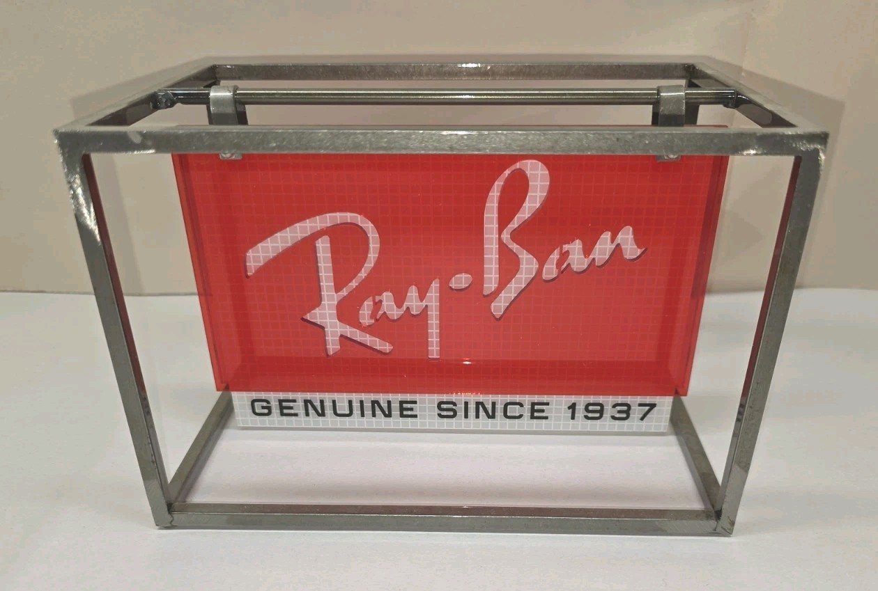 Ray-Ban Countertop Display Advertising Point of Sale Swinging Sign