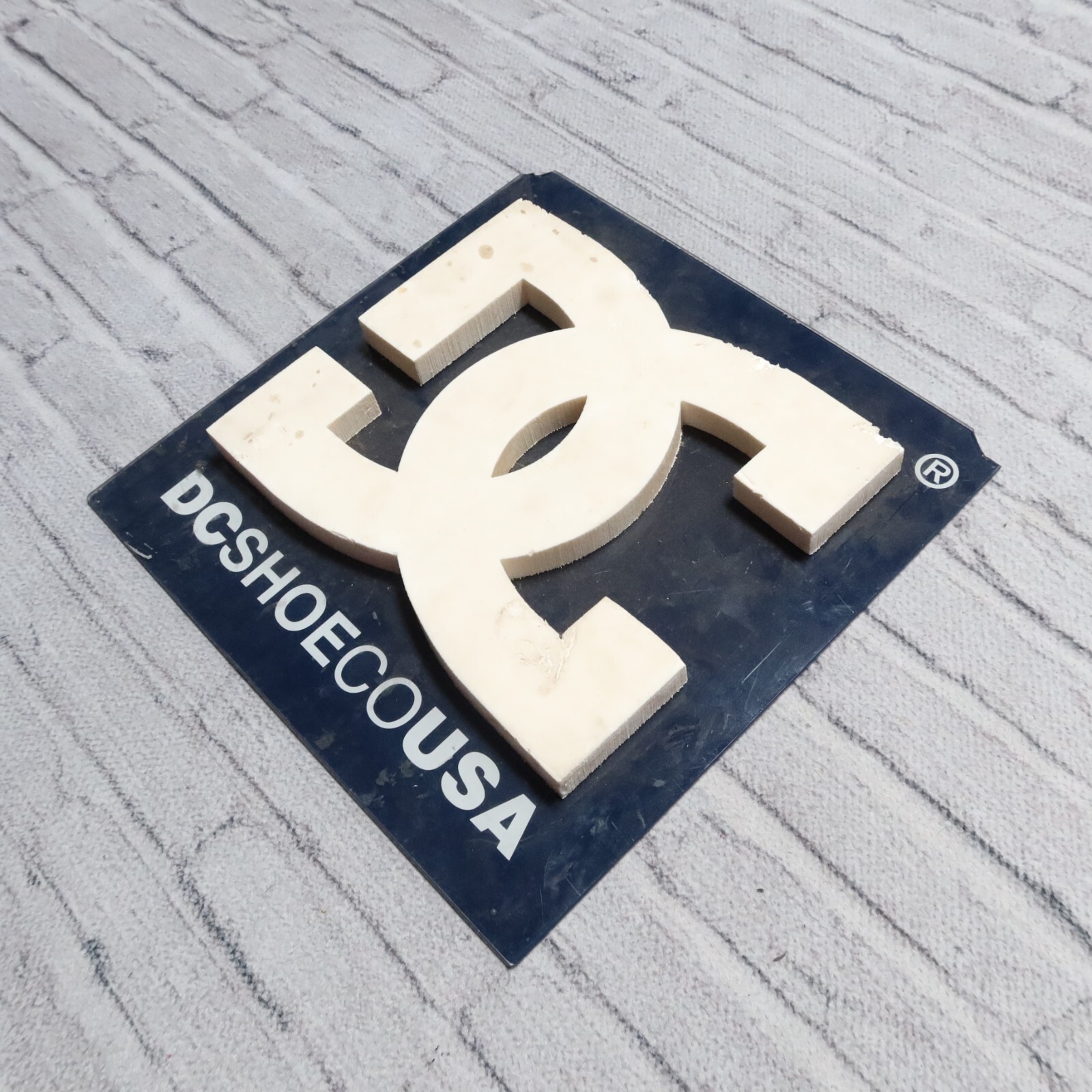 Vintage DC Shoes Store Display Sign Advertising Y2K