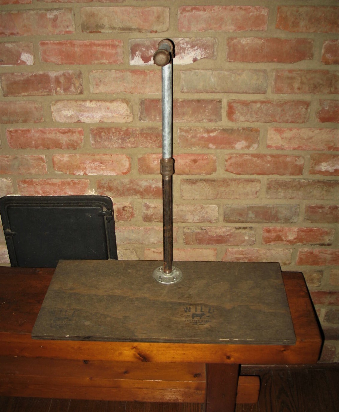 Handmade Will Leather Goods Dealer Advertising Counter Top Easel Display