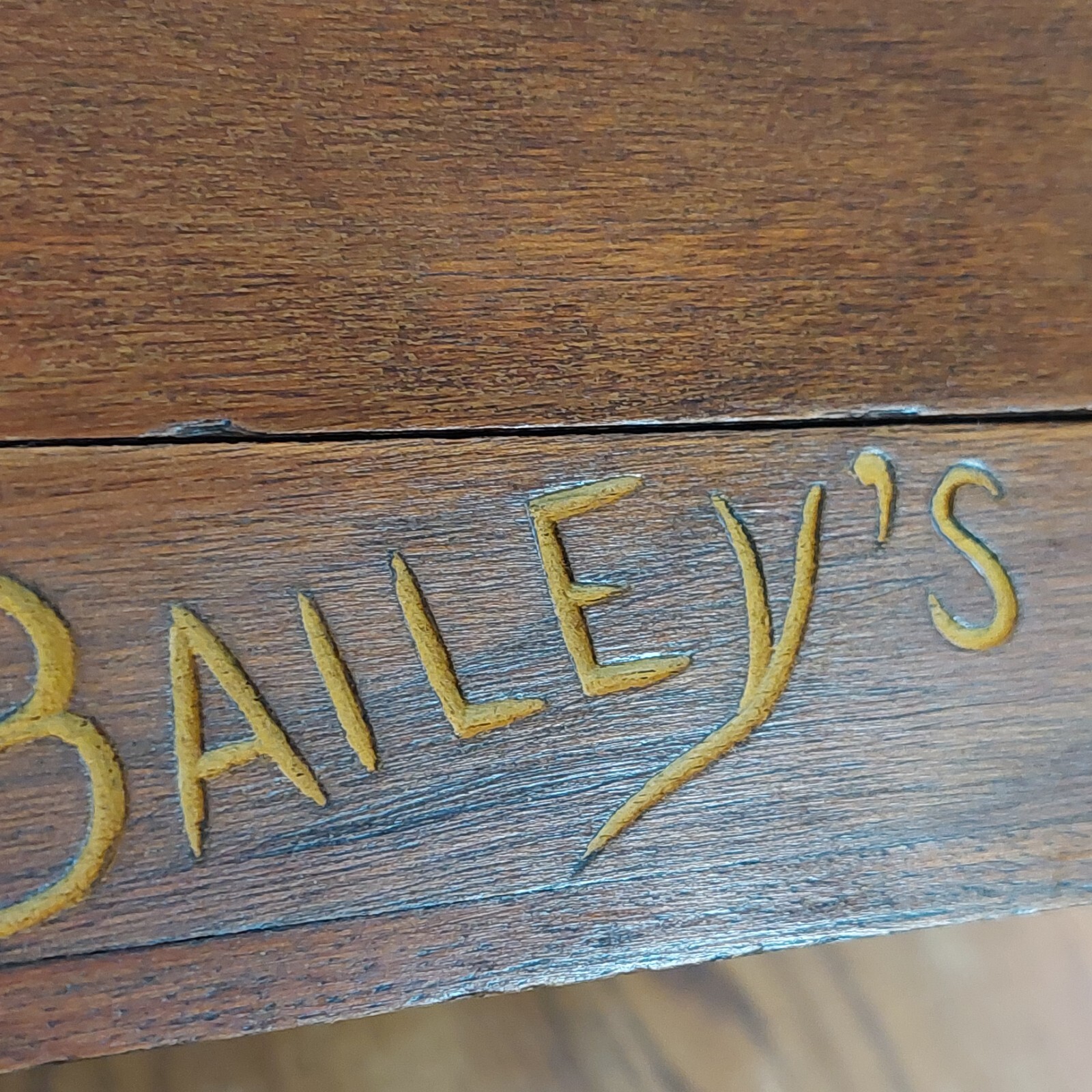 Antique 1880’s Clapp & Baileys REMNANTS Wooden Countertop Advertising Display