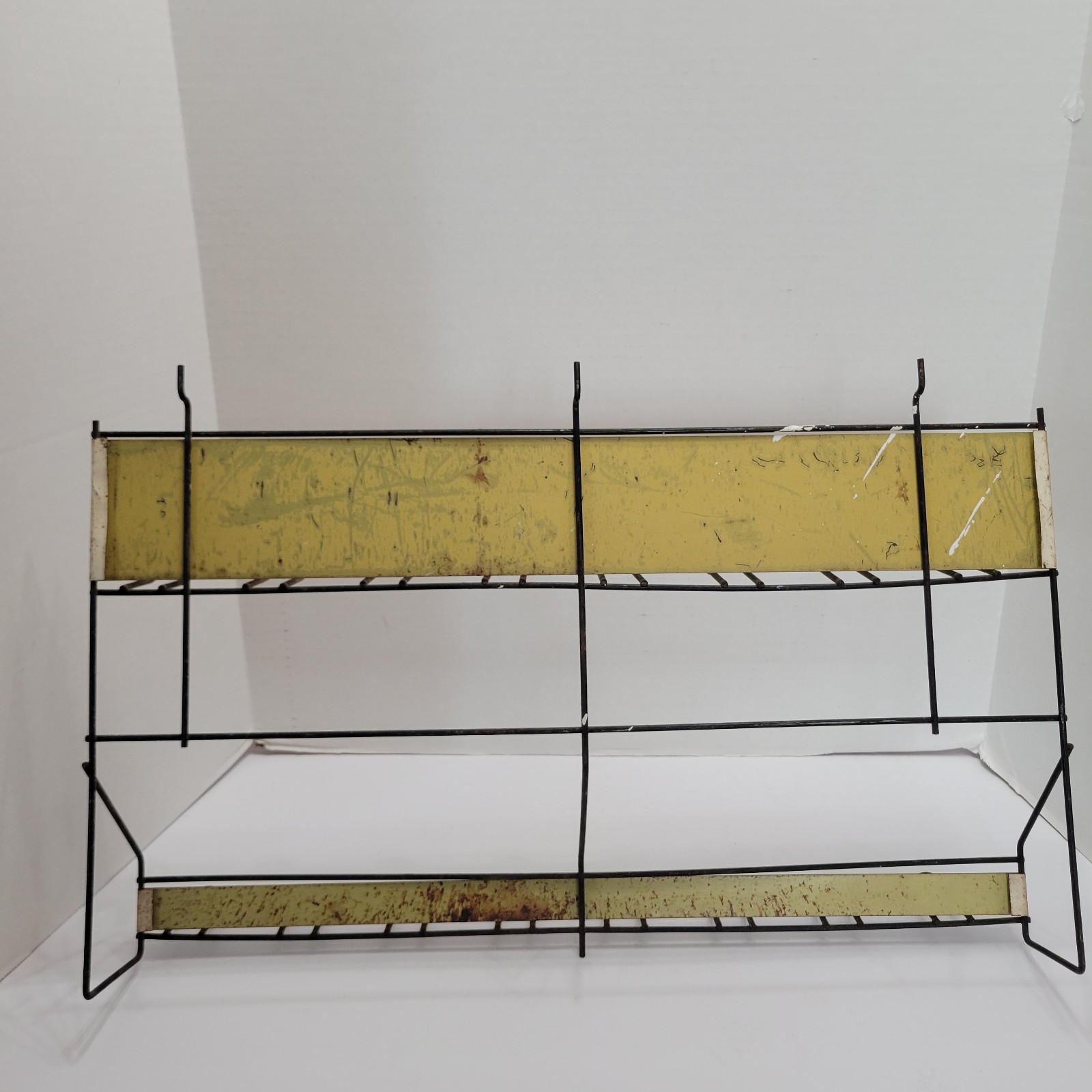 Vintage Nicholson Files Rasps Store Display Wire Rack Advertising Sign Pegboard