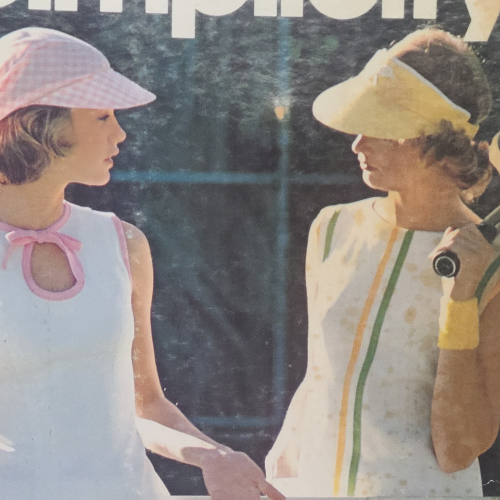 Vintage 1974 Simplicity Store Display Sewing Pattern Standee Lot Of 2
