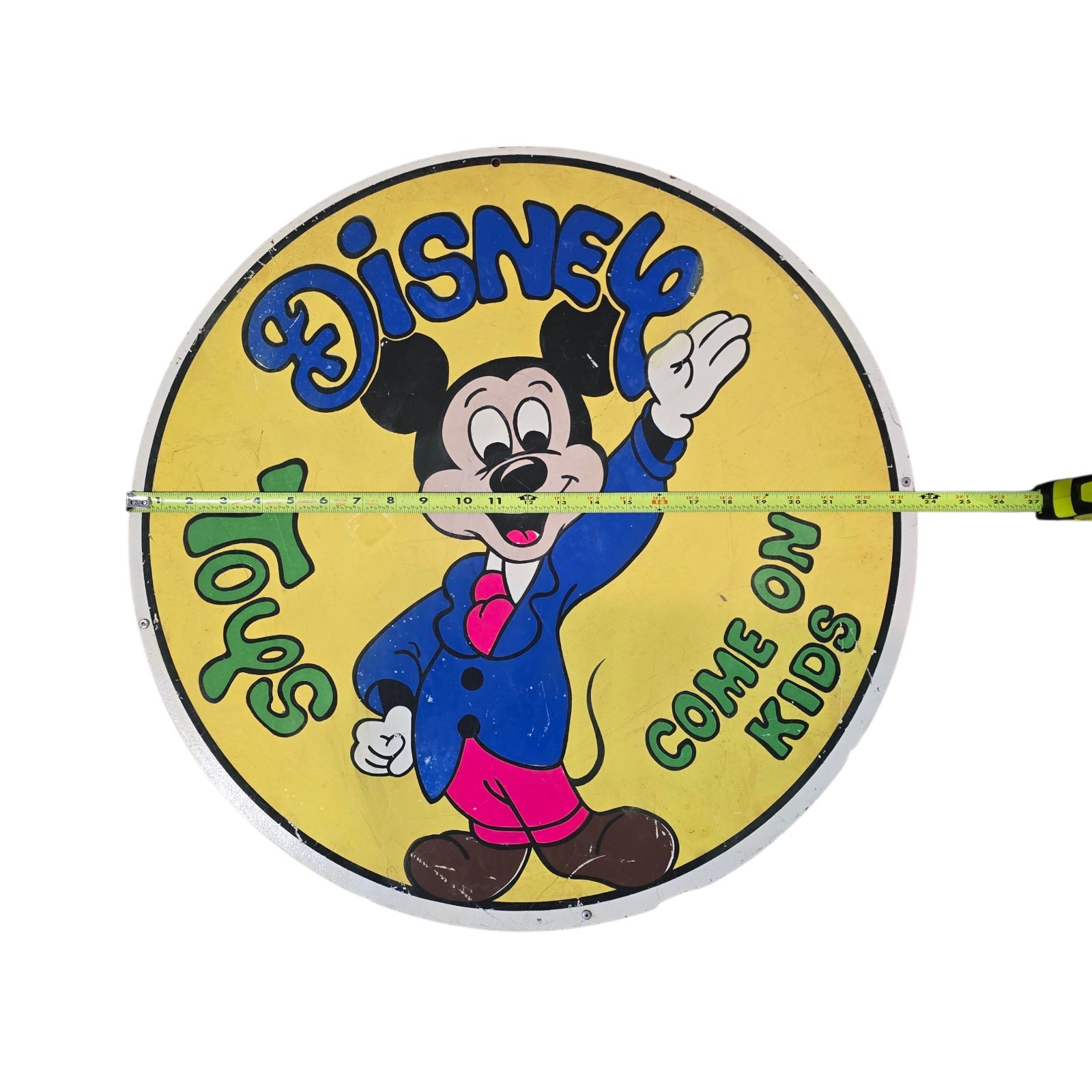 Vintage Disney Toys Toy Store Come On In Kids Mickey Mouse 24″ In Diameter