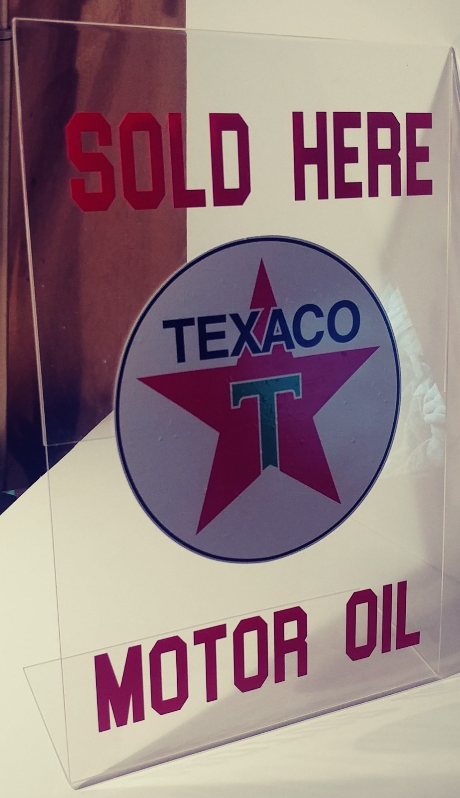 TEXACO COUNTER SIGN AND SERVICE STATION DOLL ,OIL AND GAS DISPLAY,FREE SHIPPING