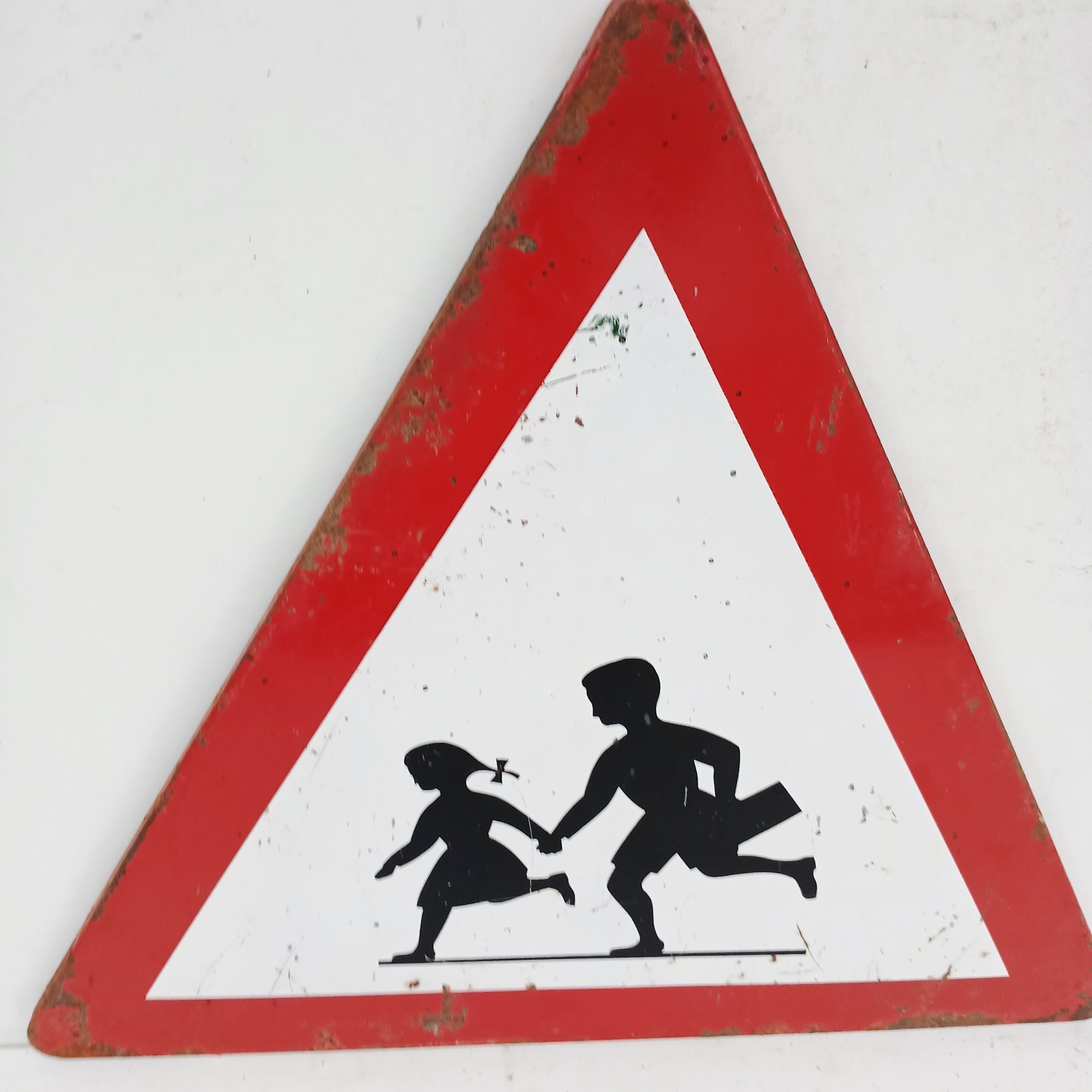 Vintage 60s France Road Sign