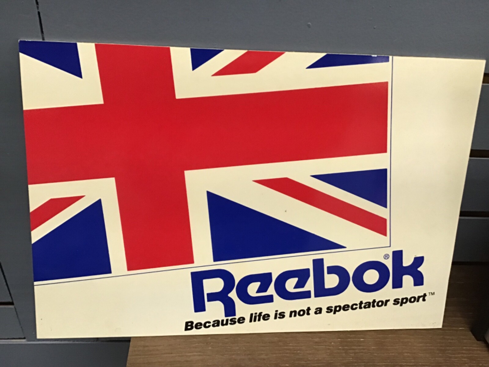 Vintage Reebok Sign package