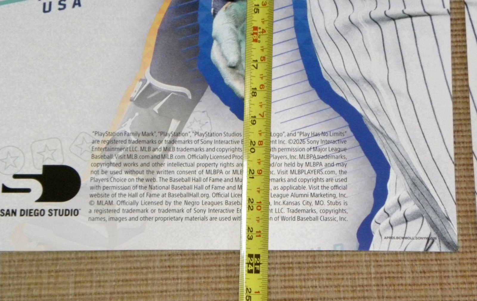 X-Large PS5 MLB THE SHOW 26 GameStop Retail Store Display ~ (4) 23½ x 24 Panels