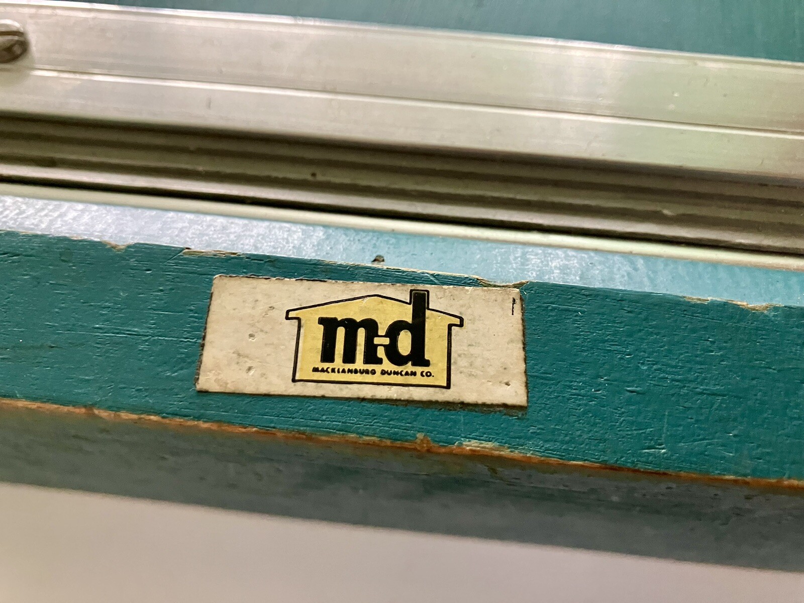 RARE Vtg MD Building Countertop Advertising Display Working Wood Door Store