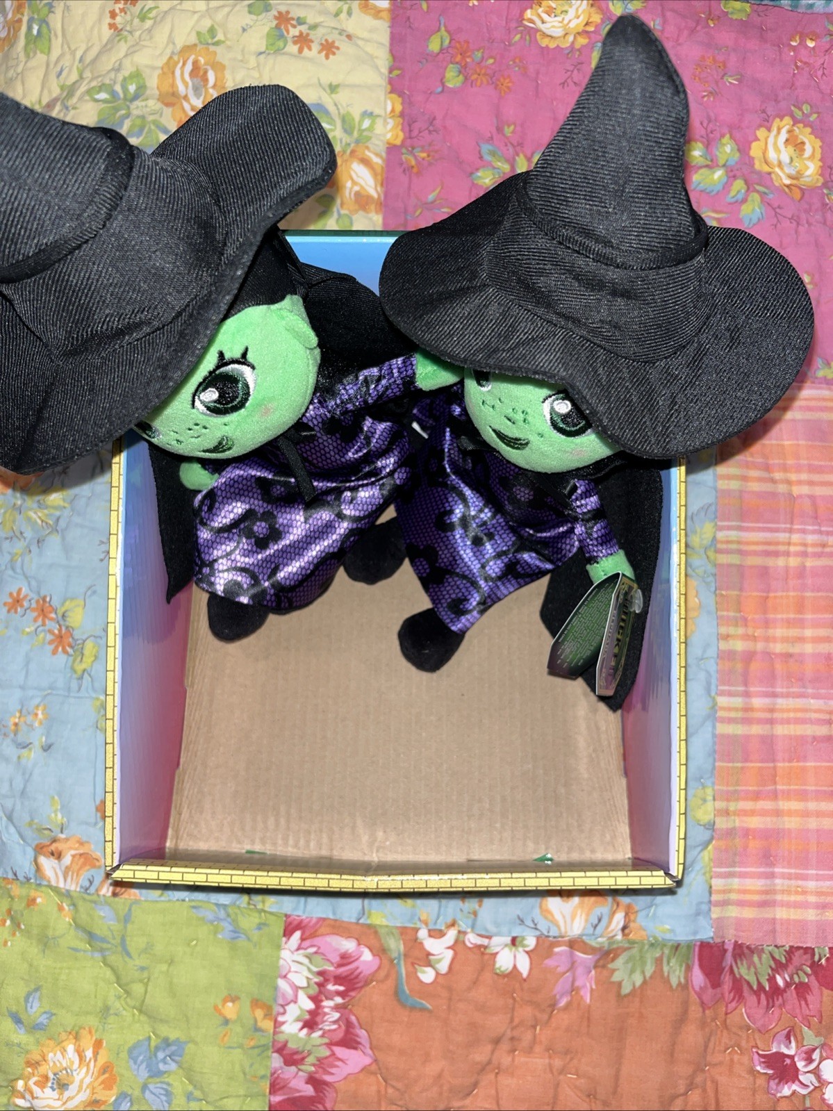 Just Play, Universal Wicked ELPHABA/GLINDA Plush ORIGINAL Store DISPLAY BOX ONLY