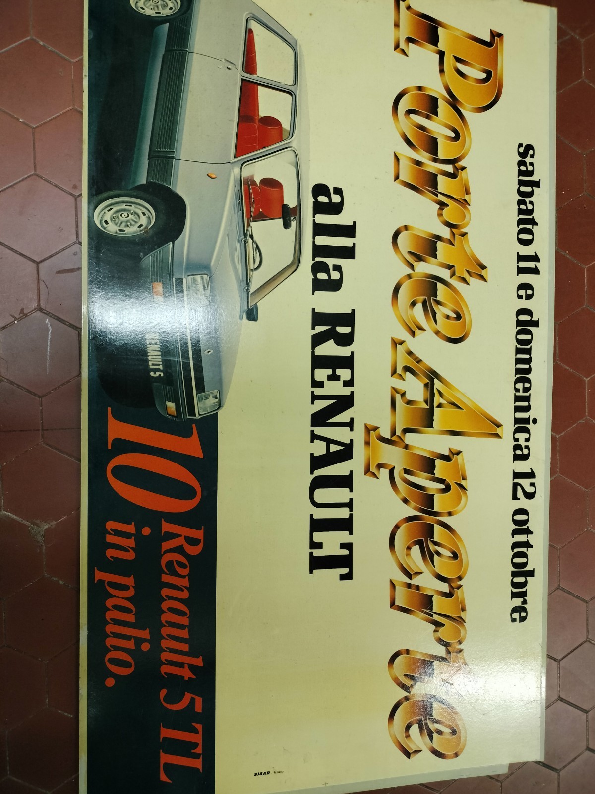 Vintage Renault Event Sign